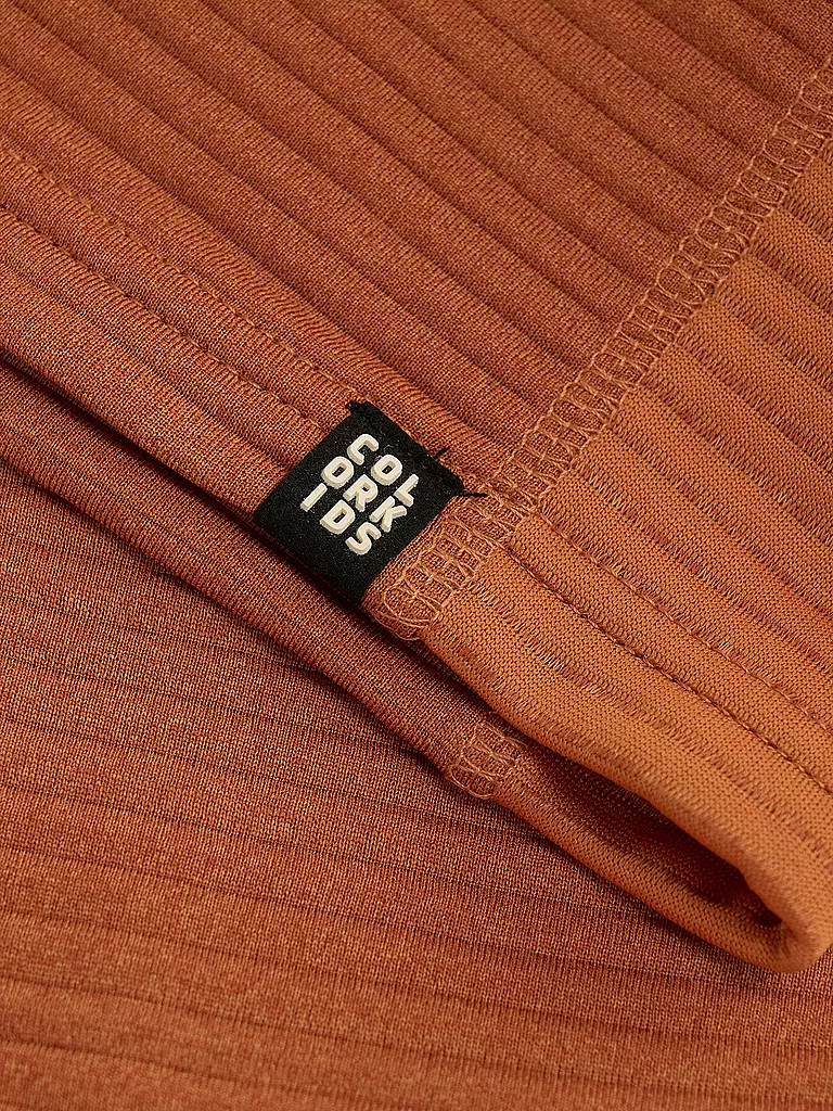 COLOR KIDS | Kinder Unterzieh Zipshirt Fleece Pulli Striped | schwarz