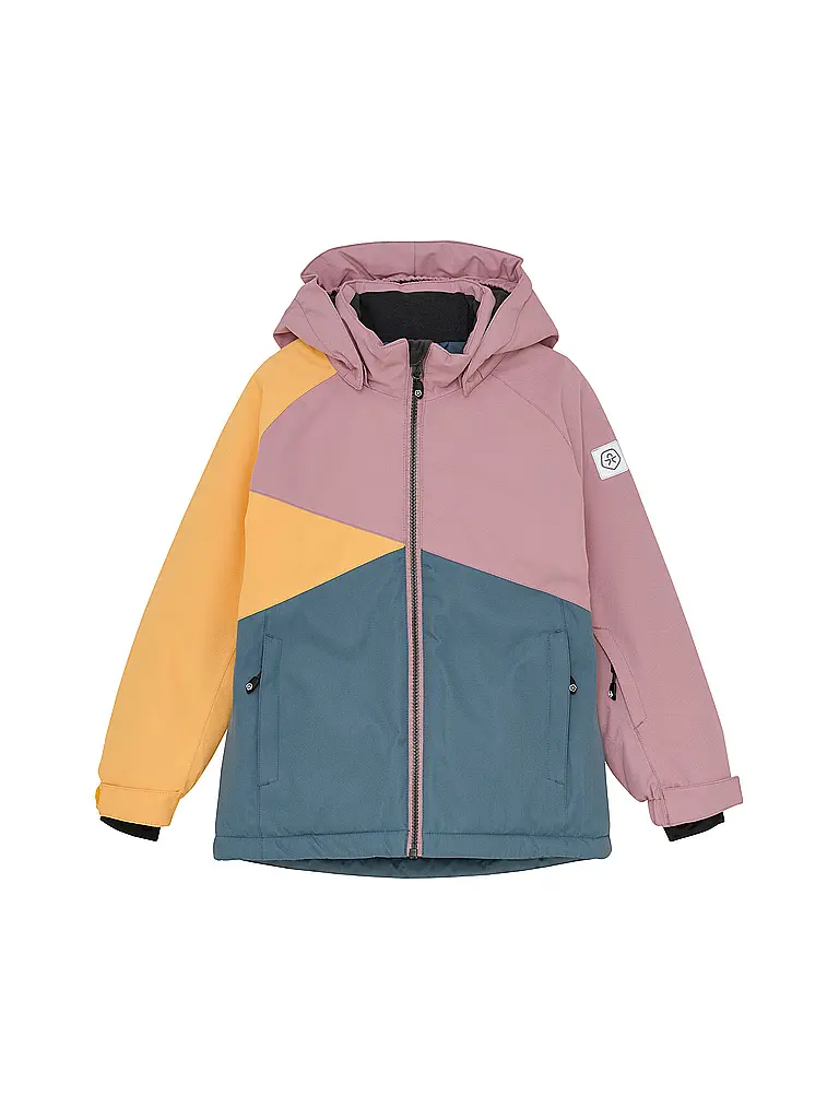 COLOR KIDS | Mädchen Skijacke Colorblock | rosa