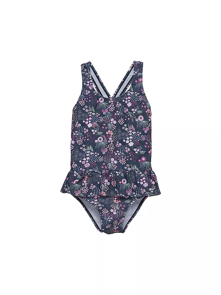 Vibecurve Badeanzug Mit Rock - Blumenhohl Design, Einteilig Mit Abnehmbarem Rock