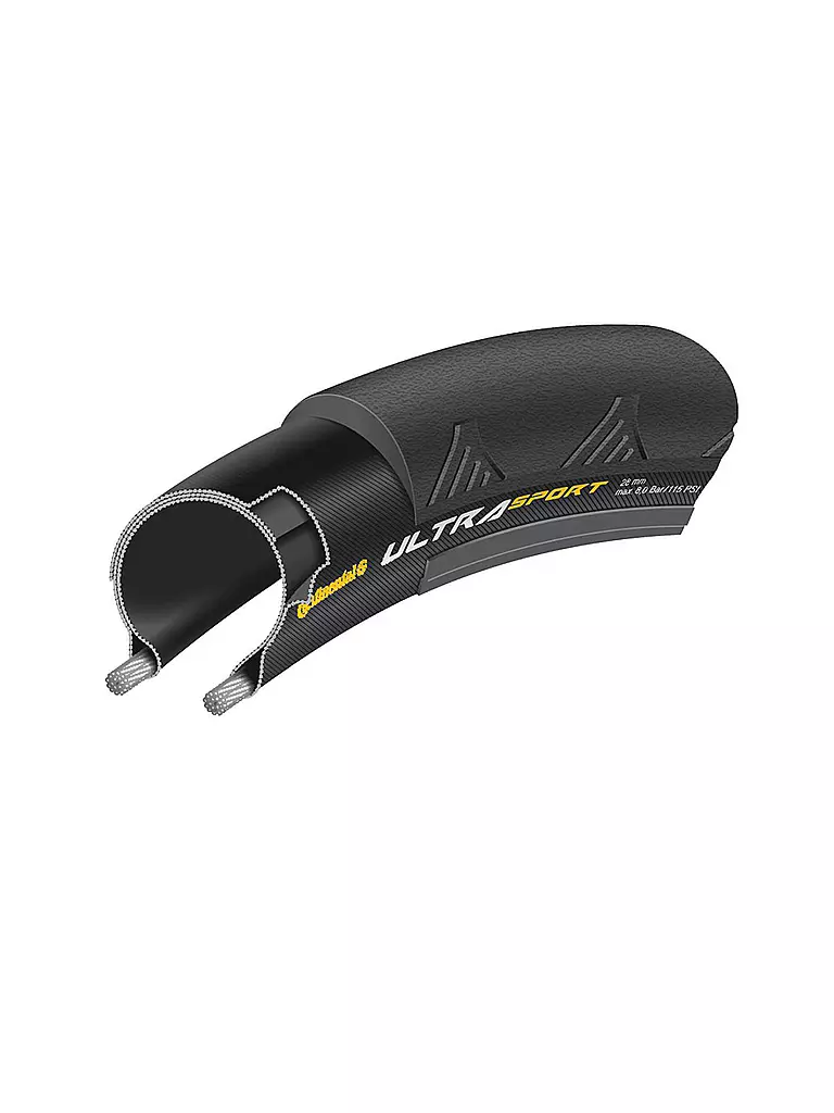 CONTINENTAL | Rennrad-Reifen Ultra Sport II 700 x 23C (23-622) | schwarz