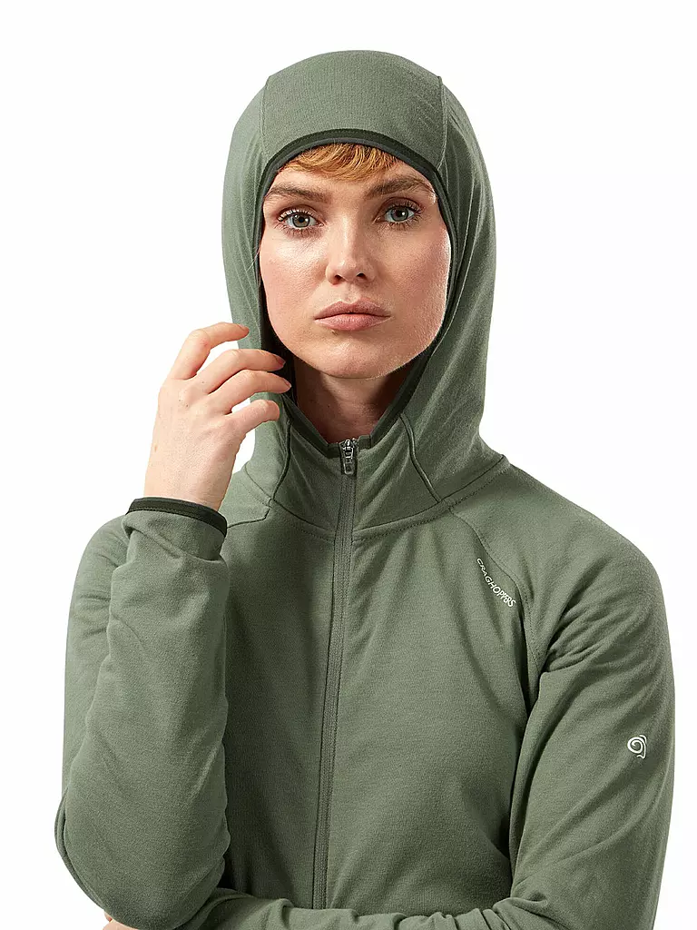 CRAGHOPPERS | Damen Kapuzenjacke NosiLife Nilo | olive