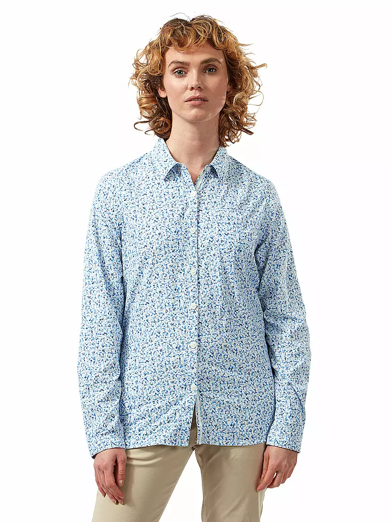 CRAGHOPPERS | Damen Outdoorbluse NosiLife Fara | blau