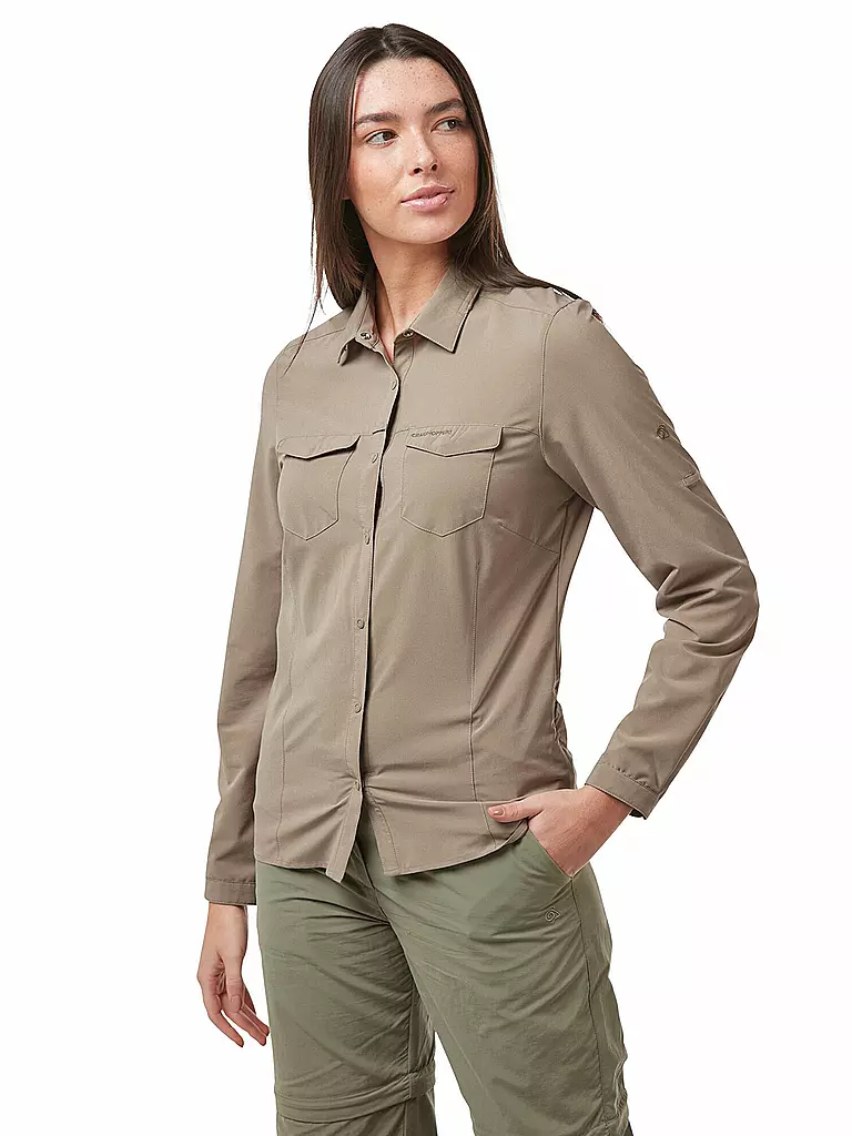 CRAGHOPPERS | Damen Outdoorbluse NosiLife Pro III | beige