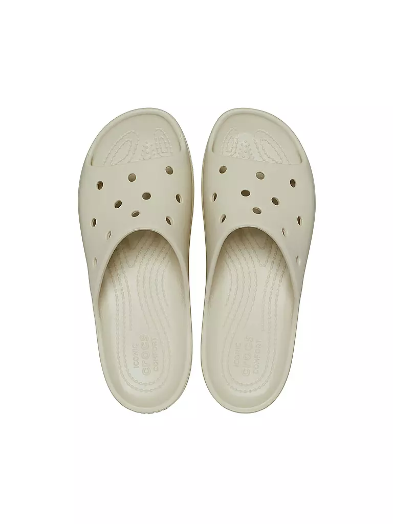 CROCS | Badepantoffel Classic Platform Slide | beige