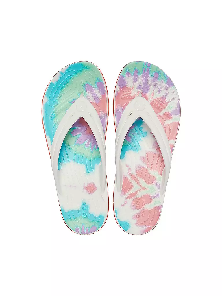 CROCS | Damen Zehentrenner Crocband™ Tie-Dye Flip | bunt