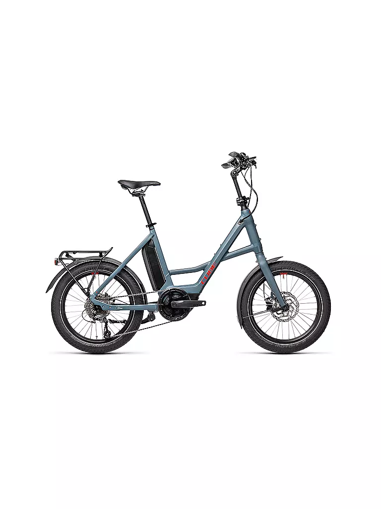 CUBE | Damen E-Klapprad Compact Hybrid Sport | blau