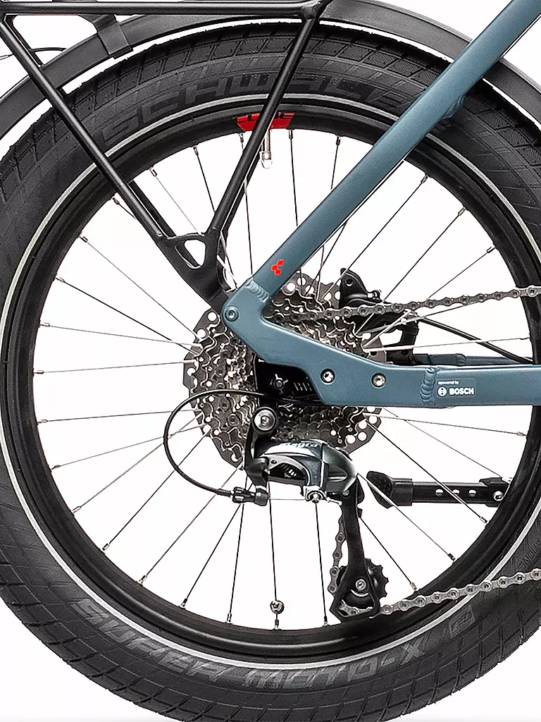 CUBE | Damen E-Klapprad Compact Hybrid Sport | blau