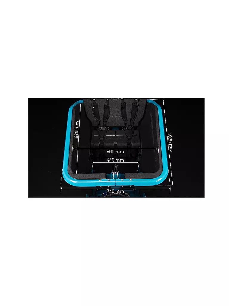 CUBE | E-Lastenrad Cargo Sport Hybrid 500  | blau