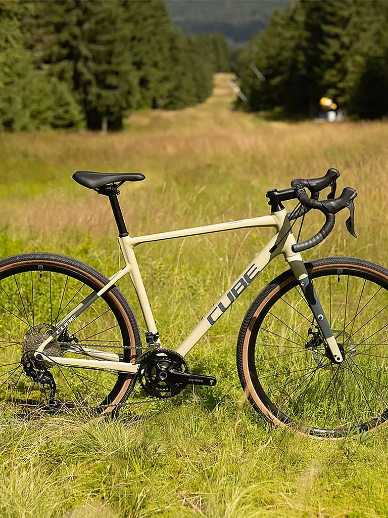 cube gravel bike beige