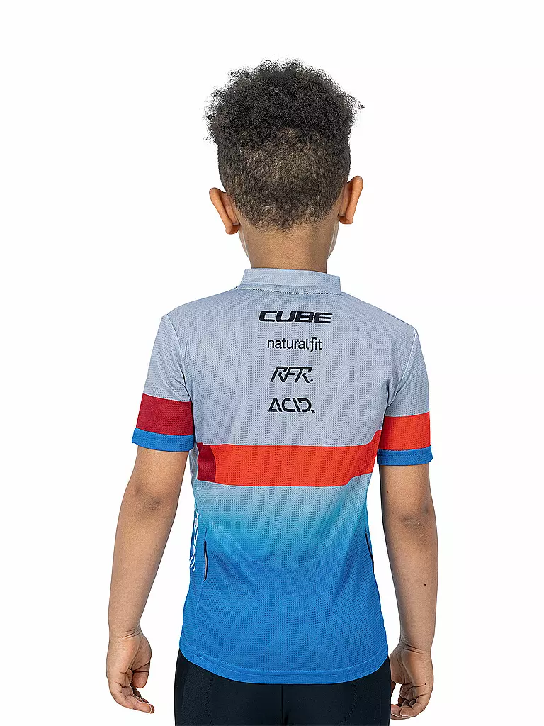 CUBE | Jungen Rad Trikot Teamline | blau