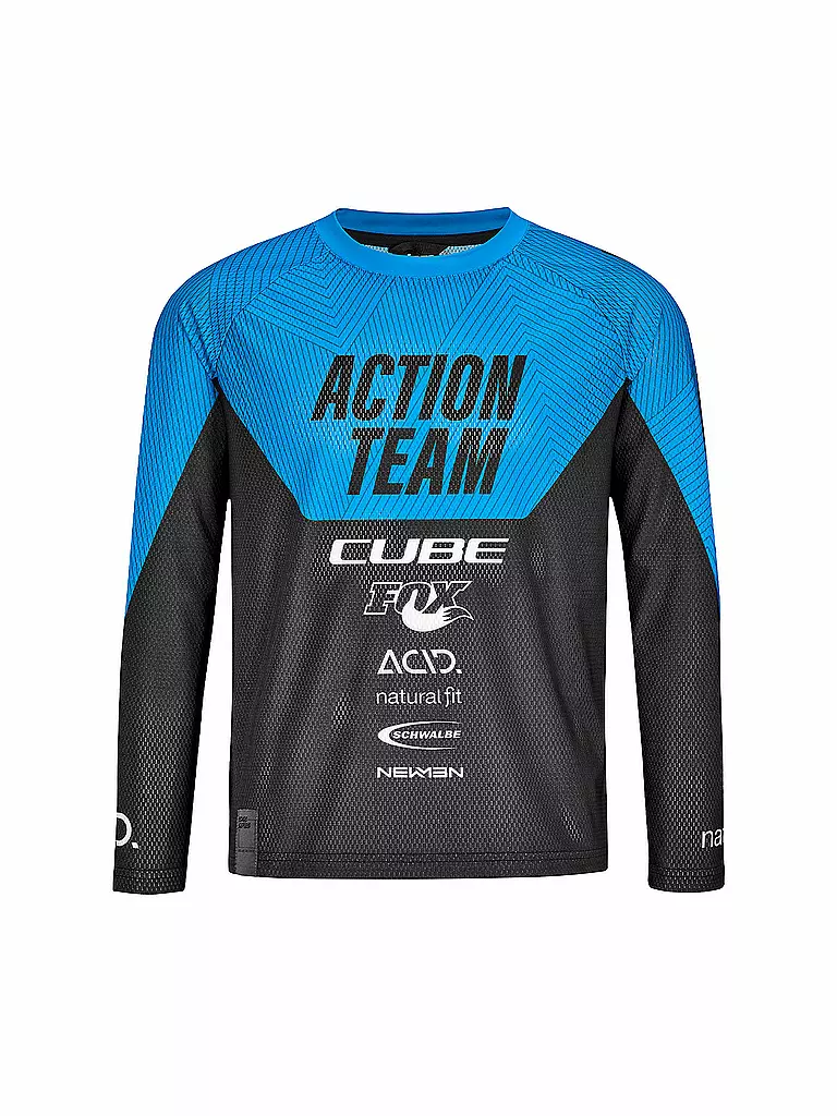 CUBE | Jungen Radshirt X Actionteam | schwarz