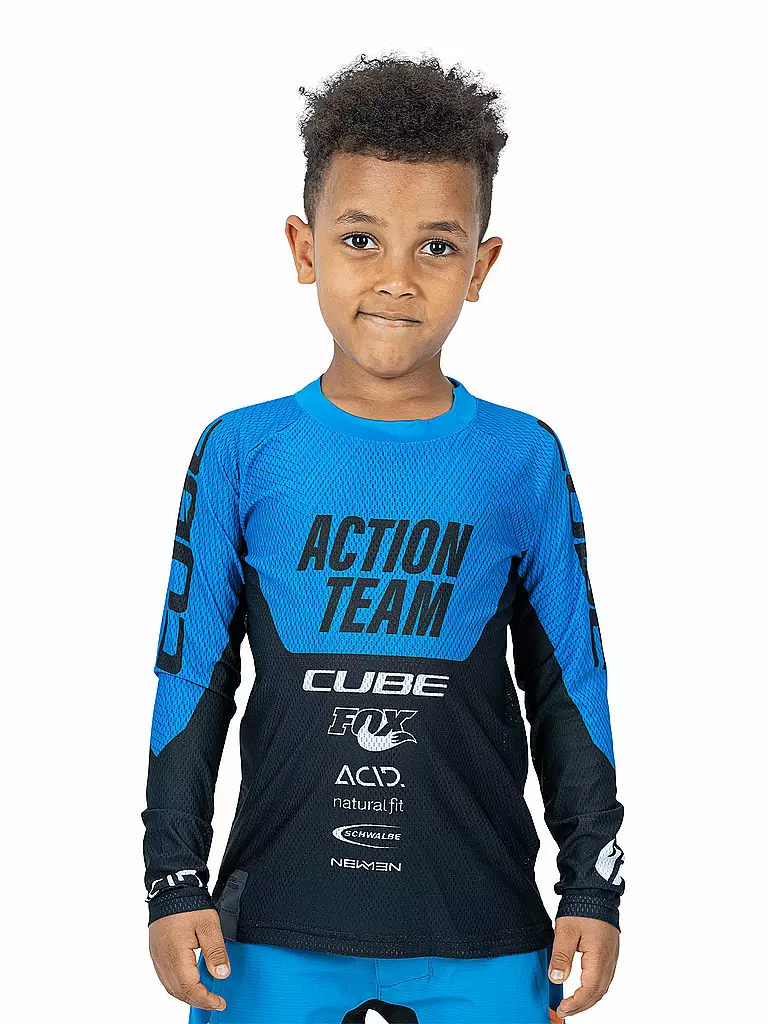 CUBE | Jungen Radshirt X Actionteam | schwarz