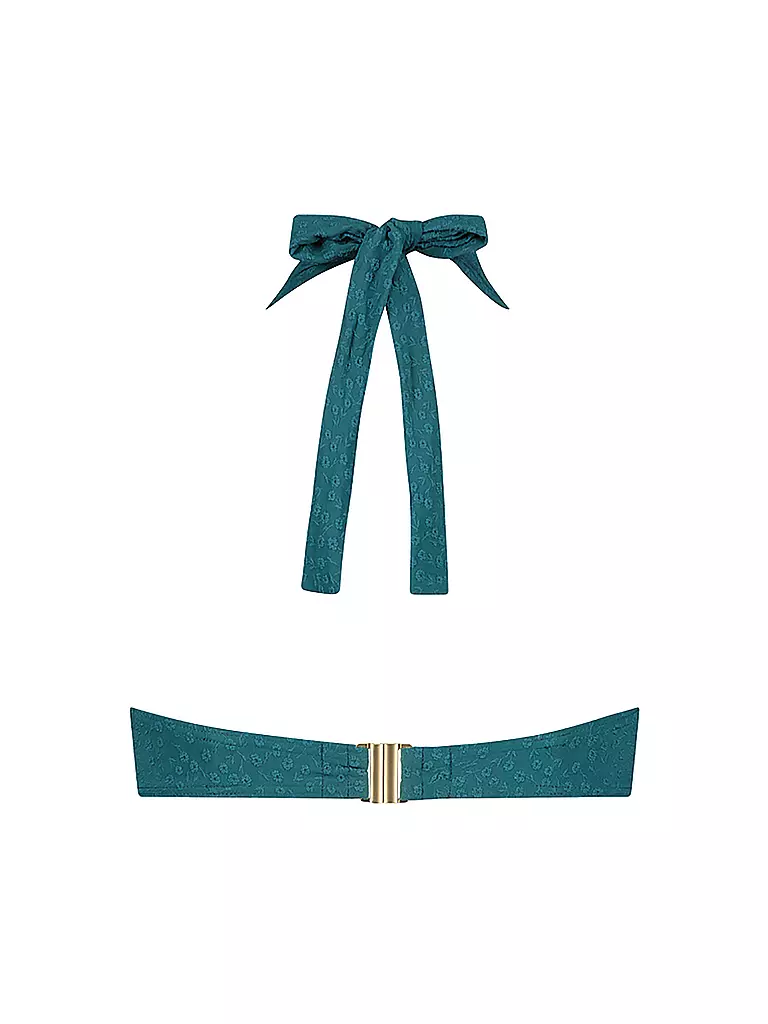 CYELL | Damen Bikinioberteil Flora Teal | dunkelgrün