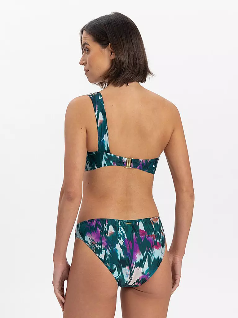 CYELL | Damen Bikinioberteil Ikat Teal | dunkelgrün