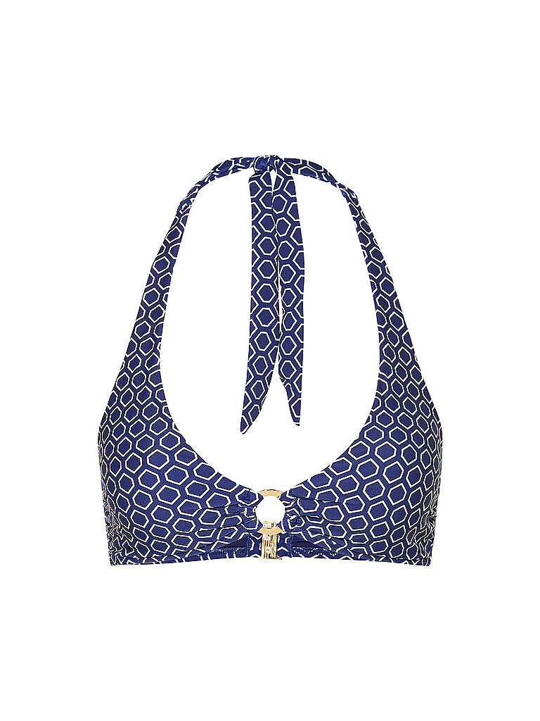 darling harbour DARLING HARBOUR Damen Bikinioberteil Neckholder Top Ring dunkelblau | 36, dunkelblau