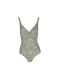 DARLING HARBOUR | Damen Badeanzug V-Neck | olive