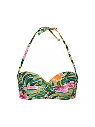 DARLING HARBOUR | Damen Bikinioberteil Twisted | grün