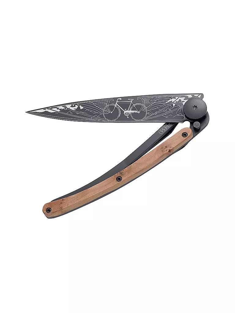 DEEJO | Klappmesser Black Tattoo 37g Fahrrad | 