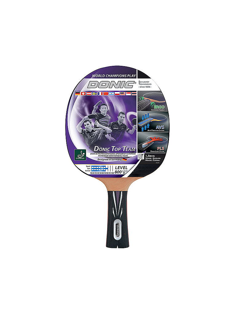 DONIC SCHILDKRÖT DONIC SCHILDKRÖT Tischtennisschläger Top Team 800 grau, grau