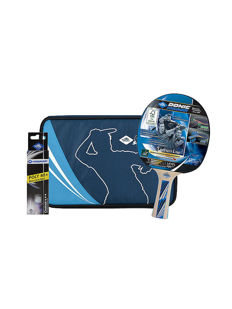 DONIC SCHILDKRÖT DONIC SCHILDKRÖT Tischtennis-Premiumset Legends 700 FSC blau, blau