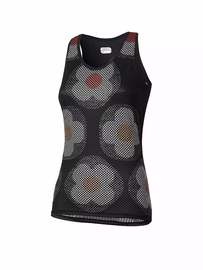 DOTOUT | Damen Rad Tanktop Flowers | schwarz