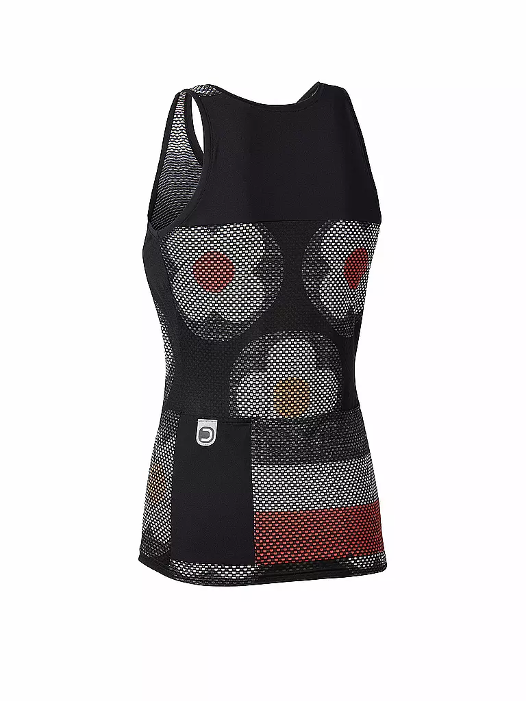 DOTOUT | Damen Rad Tanktop Flowers | schwarz