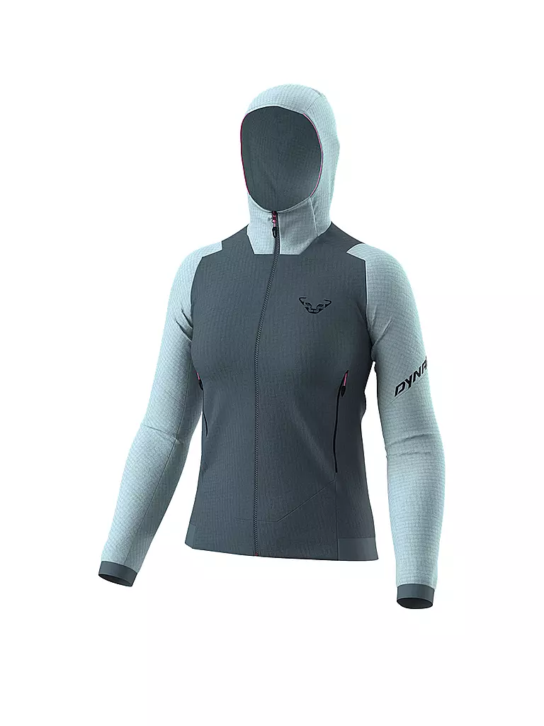 DYNAFIT | Damen Fleecejacke Blacklight Thermal Hoodie | hellblau
