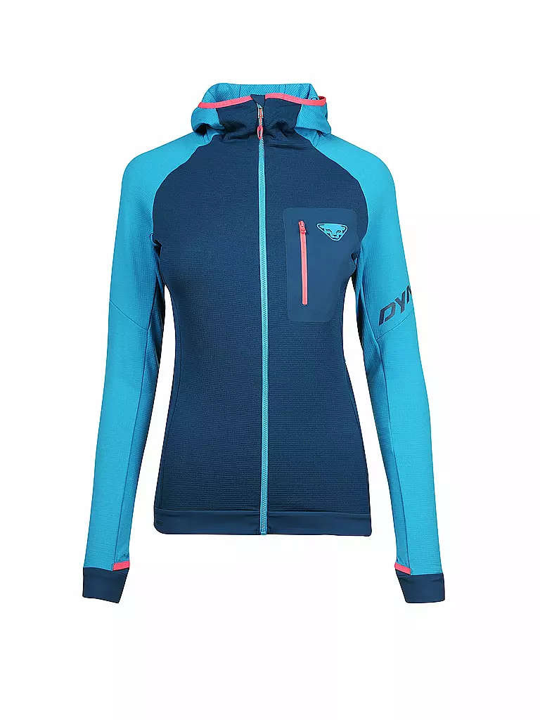 DYNAFIT | Damen Fleecejacke Radical POLARTEC® Hooded | blau