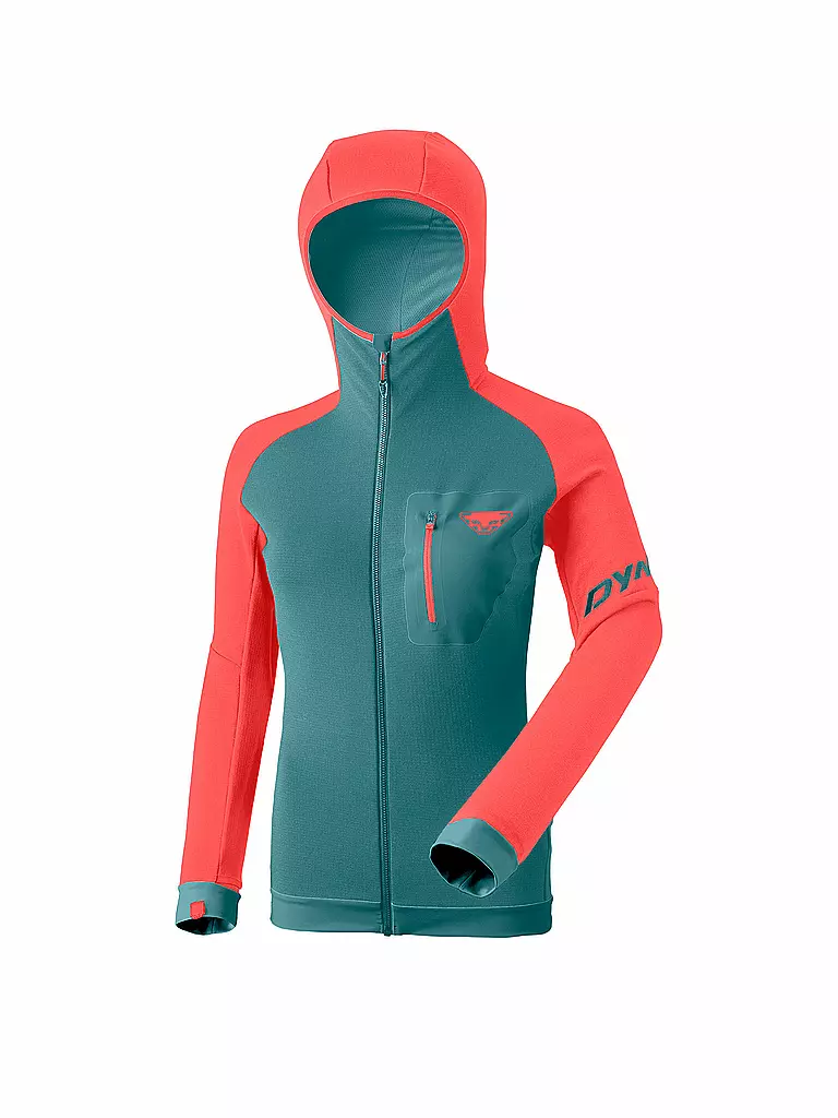 DYNAFIT | Damen Fleecejacke Radical POLARTEC® Hooded | rot