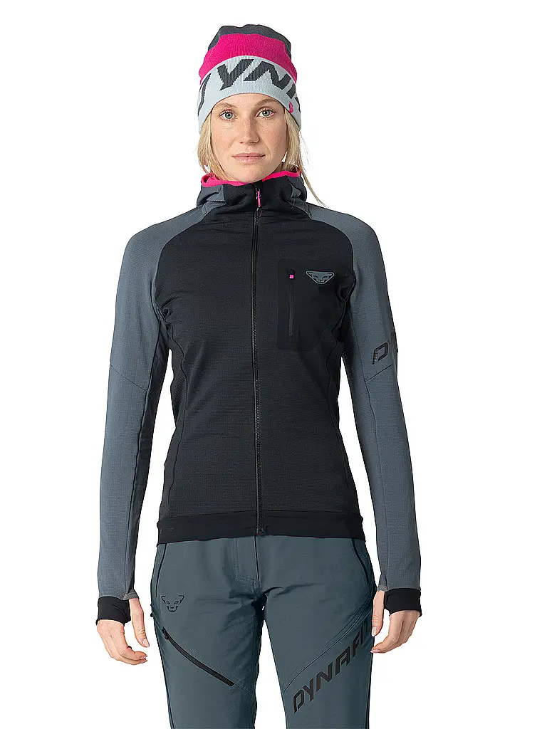 DYNAFIT | Damen Fleecejacke Radical Polartec® Hoodie | schwarz