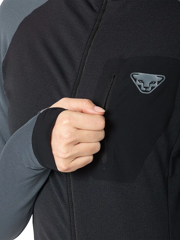 DYNAFIT | Damen Fleecejacke Radical Polartec® Hoodie | schwarz