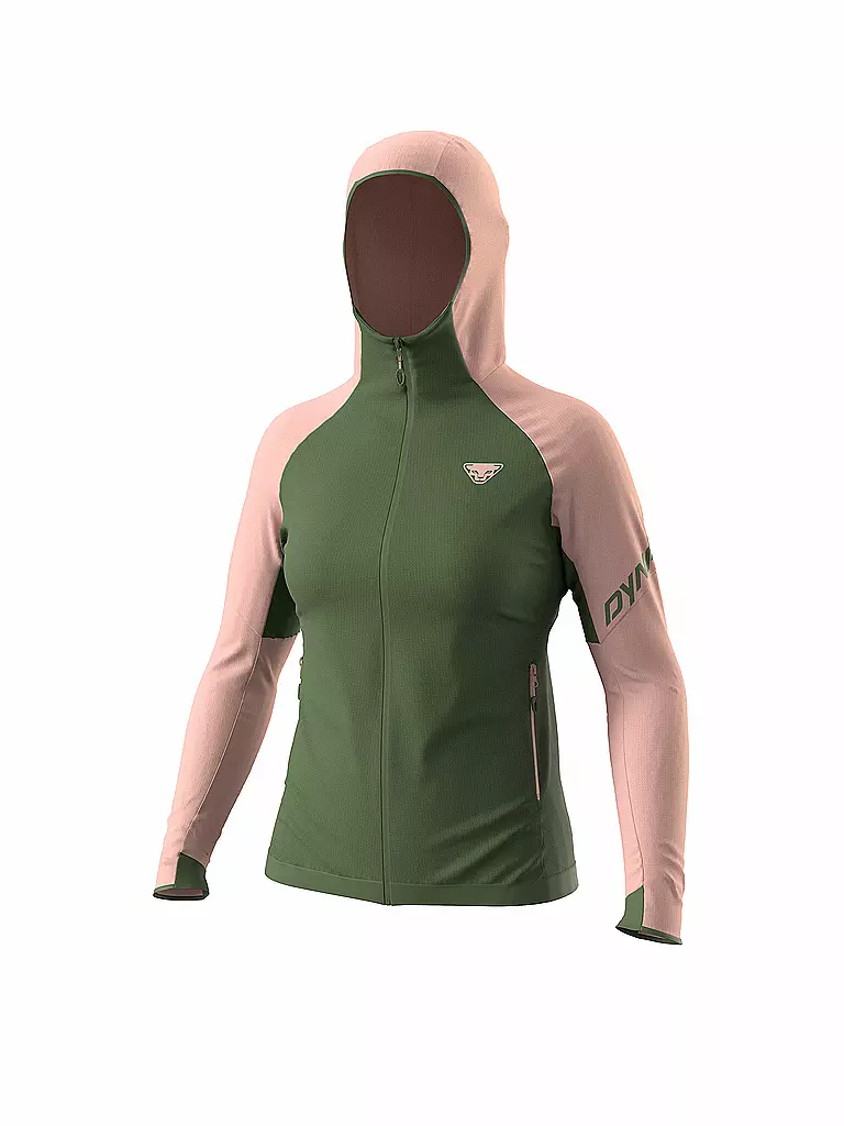 DYNAFIT | Damen Fleecejacke Transalper Polartec Hoodie | rosa