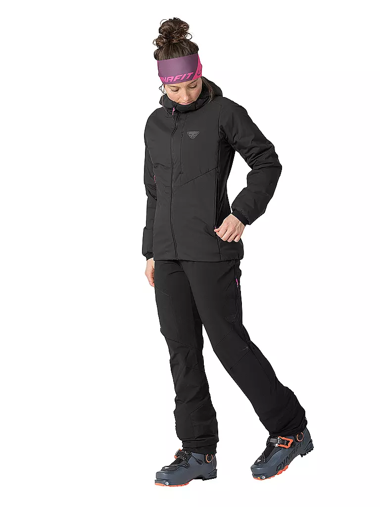 DYNAFIT | Damen Isojacke Blacklight Primaloft® Hoodie | schwarz