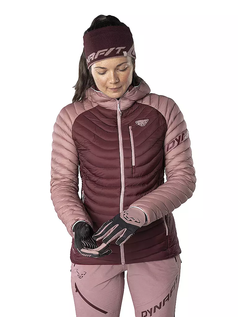 DYNAFIT | Damen Isolationsjacke Radical Down Hood | dunkelrot