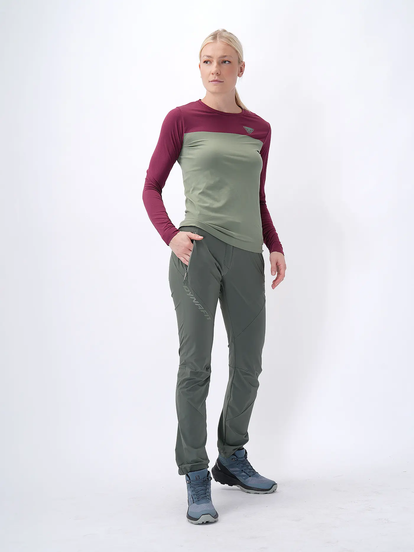 DYNAFIT | Damen Langarmshirt Traverse S-Tech | olive