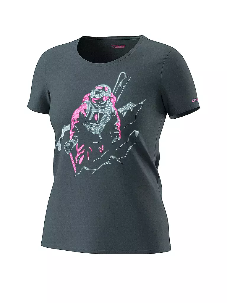 DYNAFIT | Damen T-Shirt Blacklight | grau