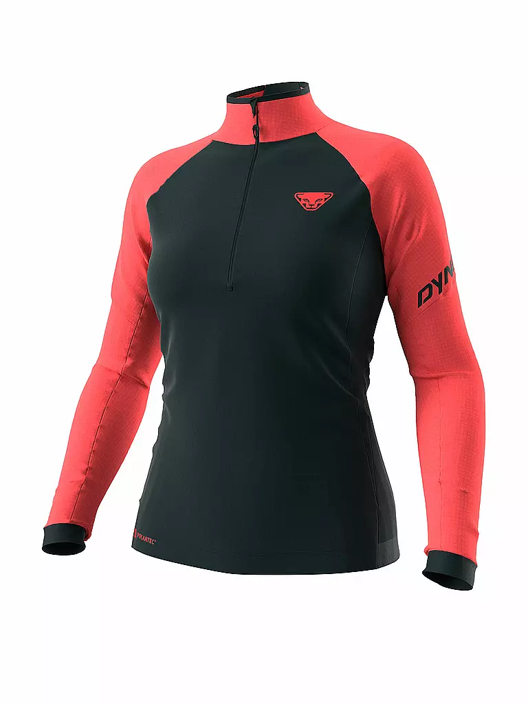 DYNAFIT | Damen Touren Zipshirt  Speed Polartec | rot