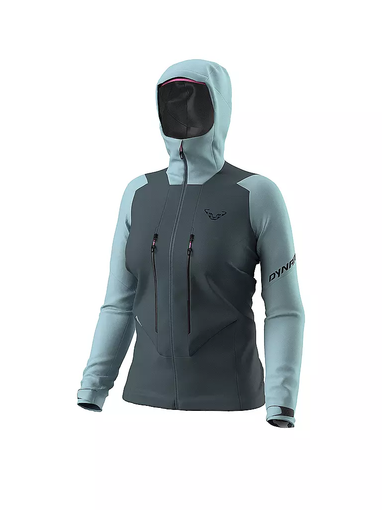 DYNAFIT | Damen Tourenjacke Blacklight 3L Hoodie | hellblau