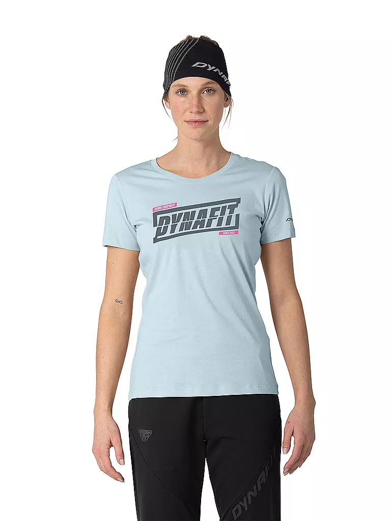 DYNAFIT | Damen Tourenshirt Graphic | hellblau