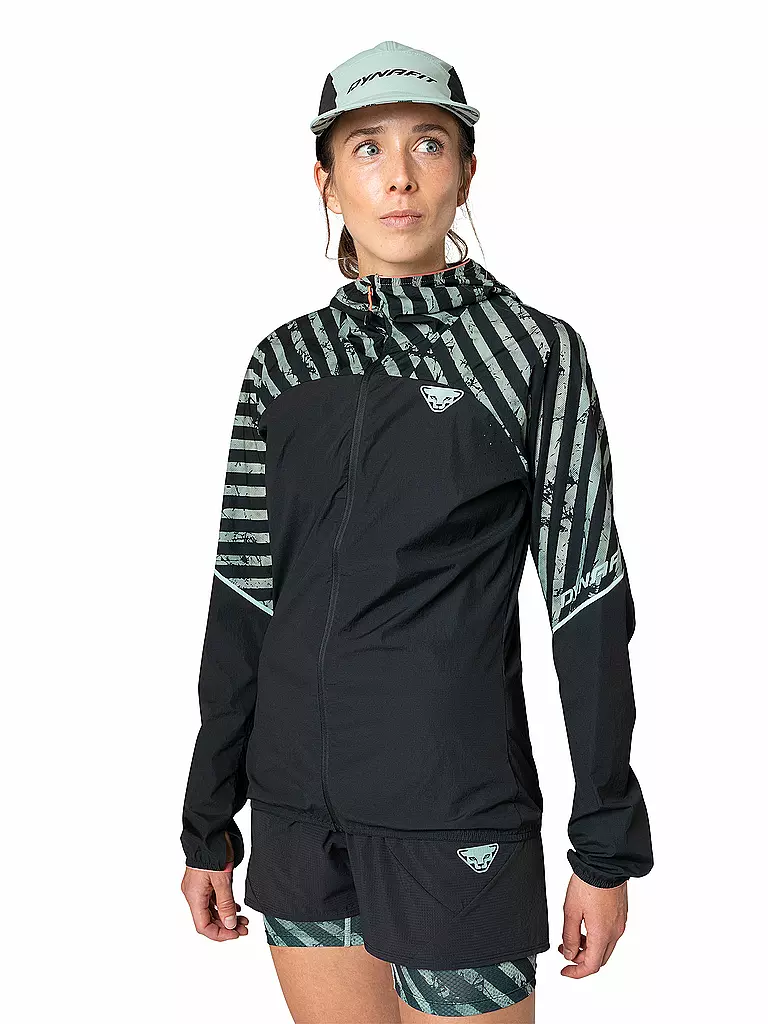 DYNAFIT | Damen Windjacke Trail Wind Hoodie | schwarz