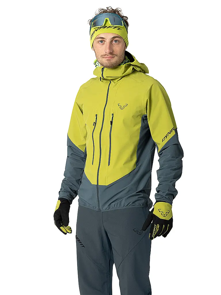 DYNAFIT | Herren Touren Softshelljacke Blacklight Hoodie | gold
