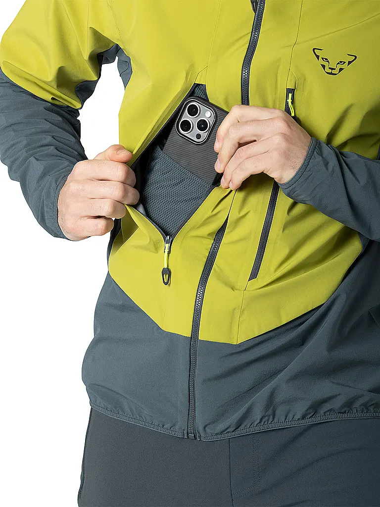 DYNAFIT | Herren Touren Softshelljacke Blacklight Hoodie | gold