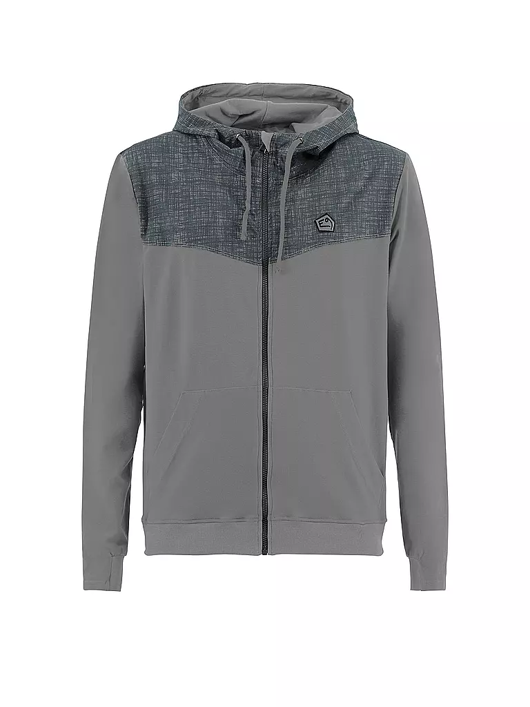 E9 | Herren Fleecejacke Vu Hoodie | grau