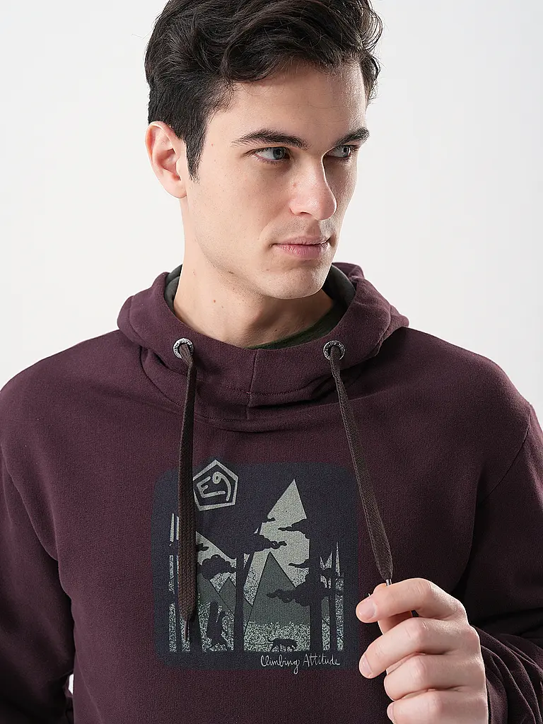 E9 | Herren Kletterhoodie Hood  | Braun