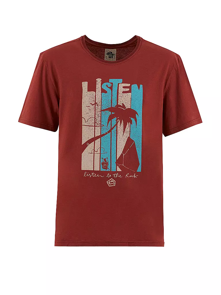 E9 | Herren Klettershirt Beach | dunkelrot