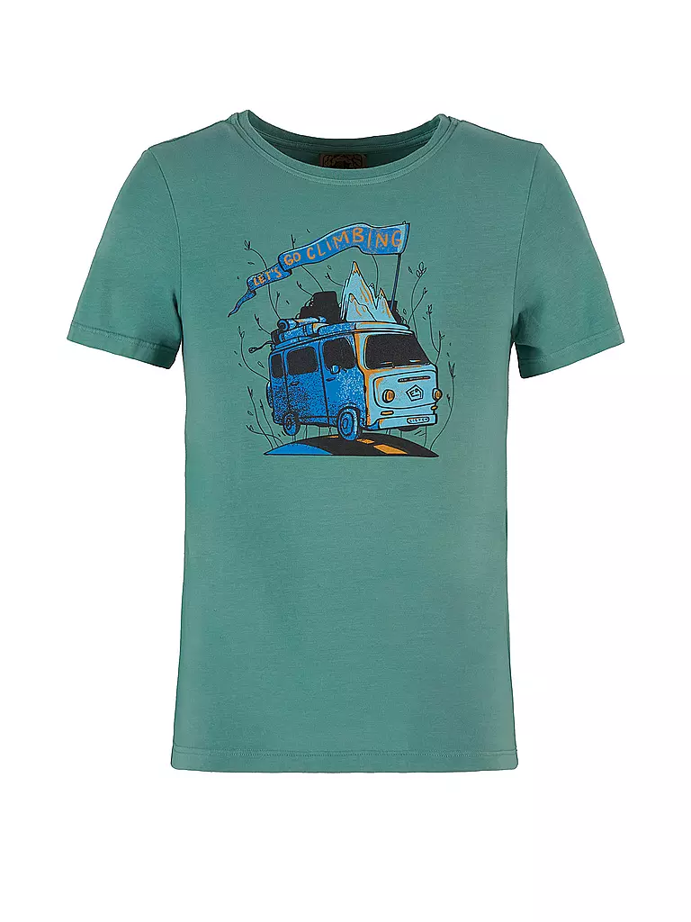 E9 | Kinder Klettershirt B-Furgo Bus | hellblau
