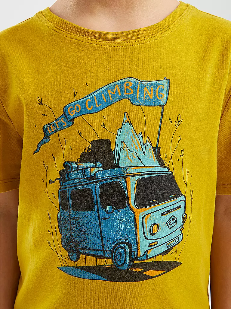 E9 | Kinder Klettershirt B-Furgo Bus | gold