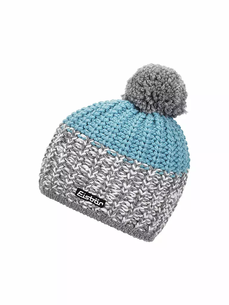 EISBÄR | Damen Mütze Focus Pompon | blau