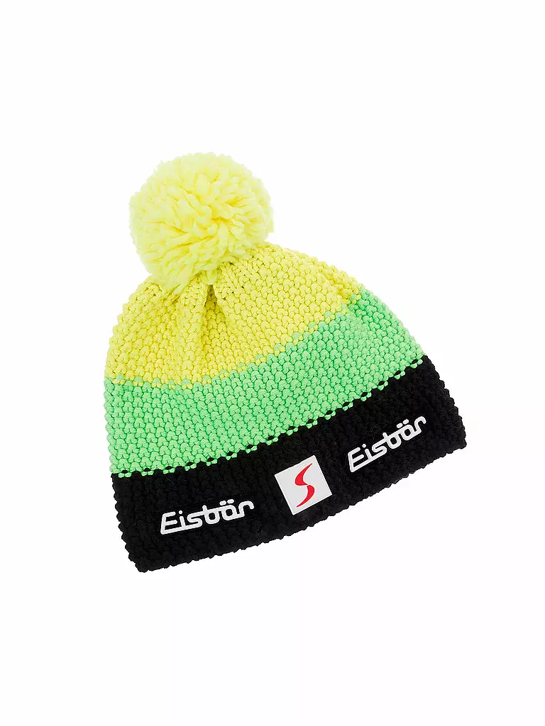 EISBÄR | Erw. Haube Star Neon Pompon | 