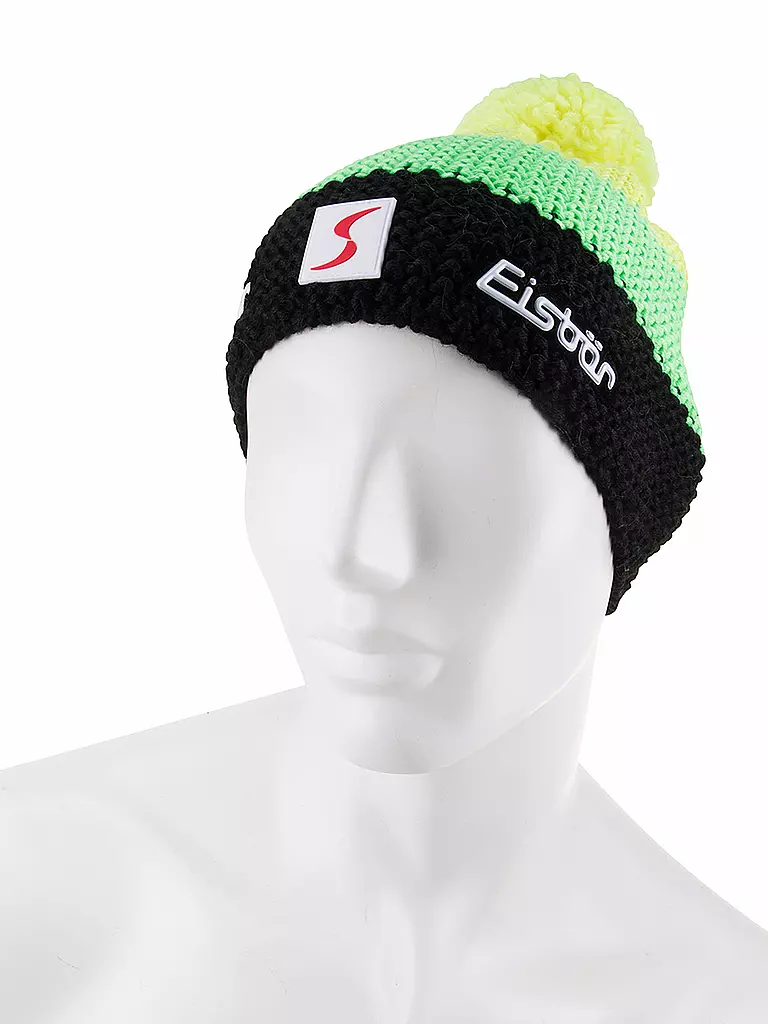 EISBÄR | Erw. Haube Star Neon Pompon | bunt